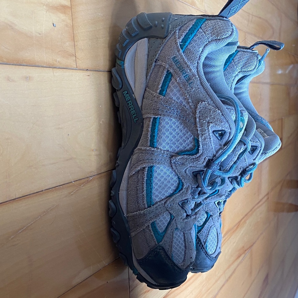 Merrell Gray and Teal Athletic Shoes - Picture 3 of 3